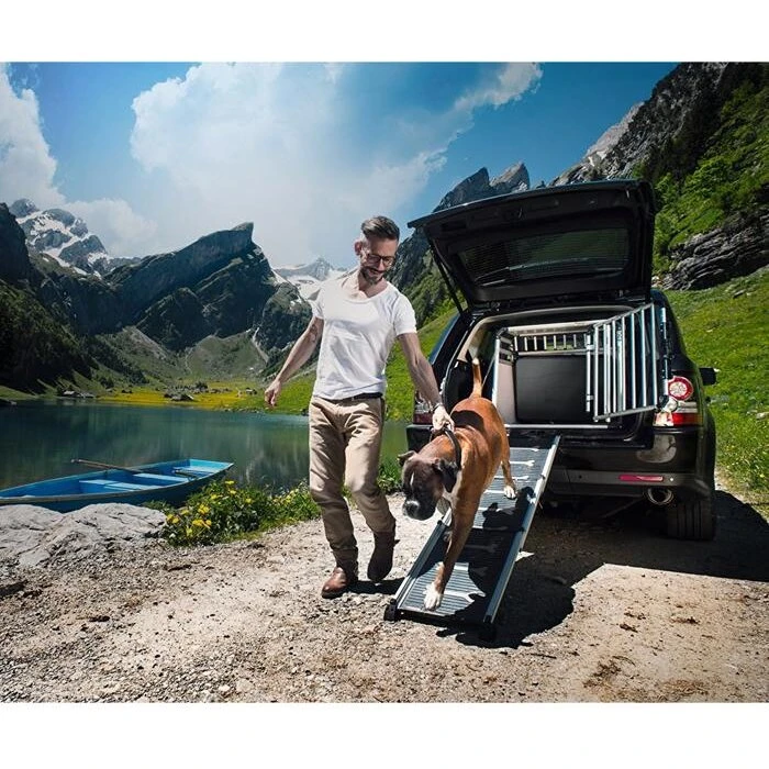 ProLine Easy Step DeLuxe hunderampe til bil, max 100 kg