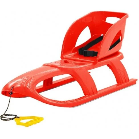 Kælk 102,5x40x23 cm med sæde - rød polypropylen