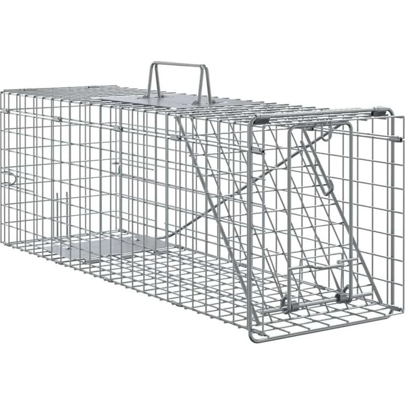 vidaXL Dyrfælde Antracit 61 x 20 x 21,5 cm Stål