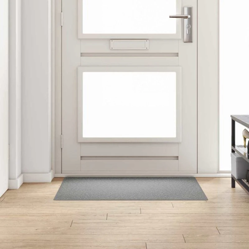 vidaXL Tæppe Runner Lysegrå 100x100 cm 100% Polypropylen