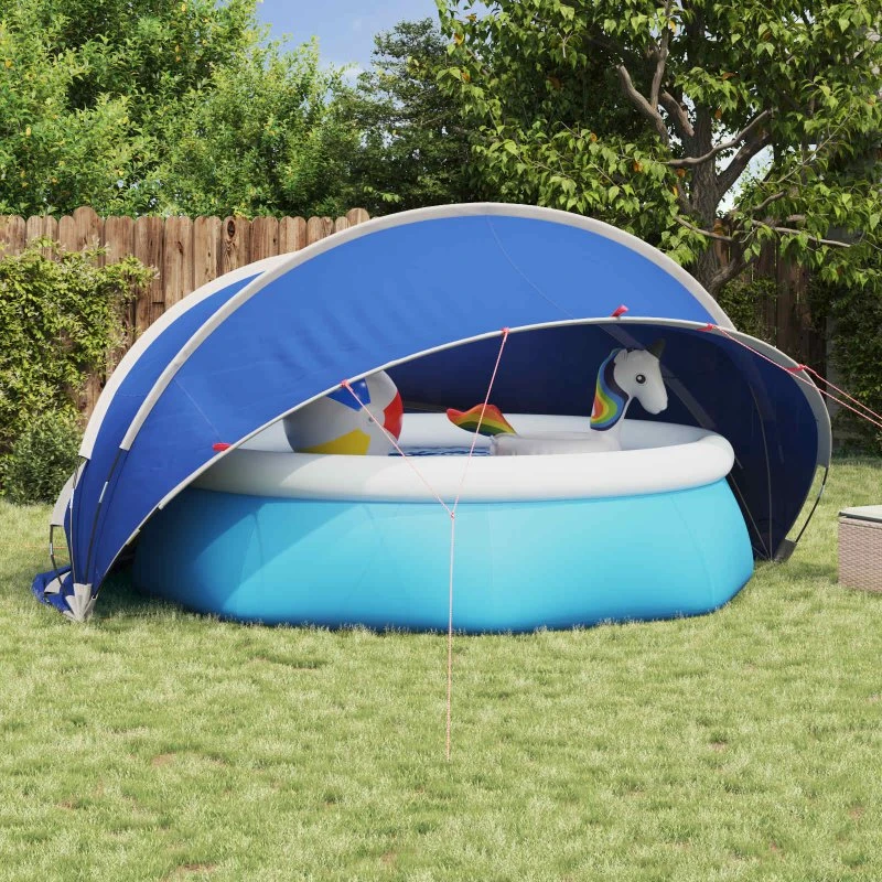 vidaXL Pool Dome Grøn 405 x 405 x 192 cm