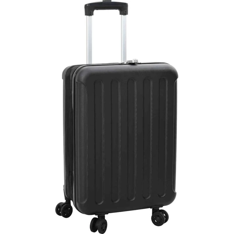 vidaXL Kuffert med lås 43 x 27 x 66 cm Sort ABS