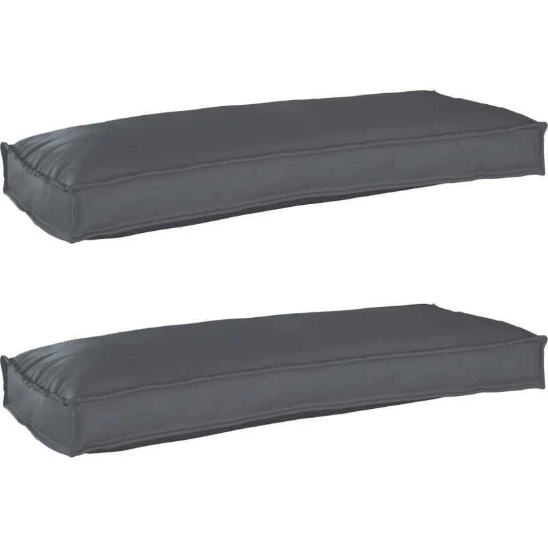 vidaXL Palle Pudesæt 2 stk Antracit 100 x 40 x 8 cm Oxford Stof
