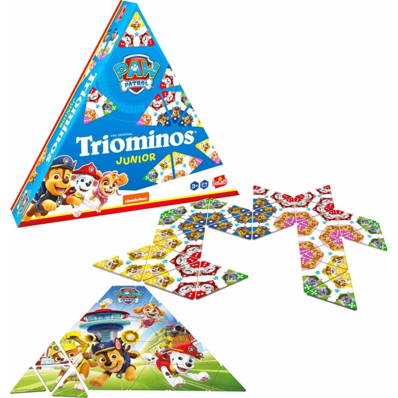 Paw Patrol Triominos Junior - Sjovt og lærerigt familiespil for børn fra 3 år