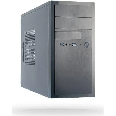 Chieftec HT-01B-350GPB Midi Tower, sort med 350W PSU