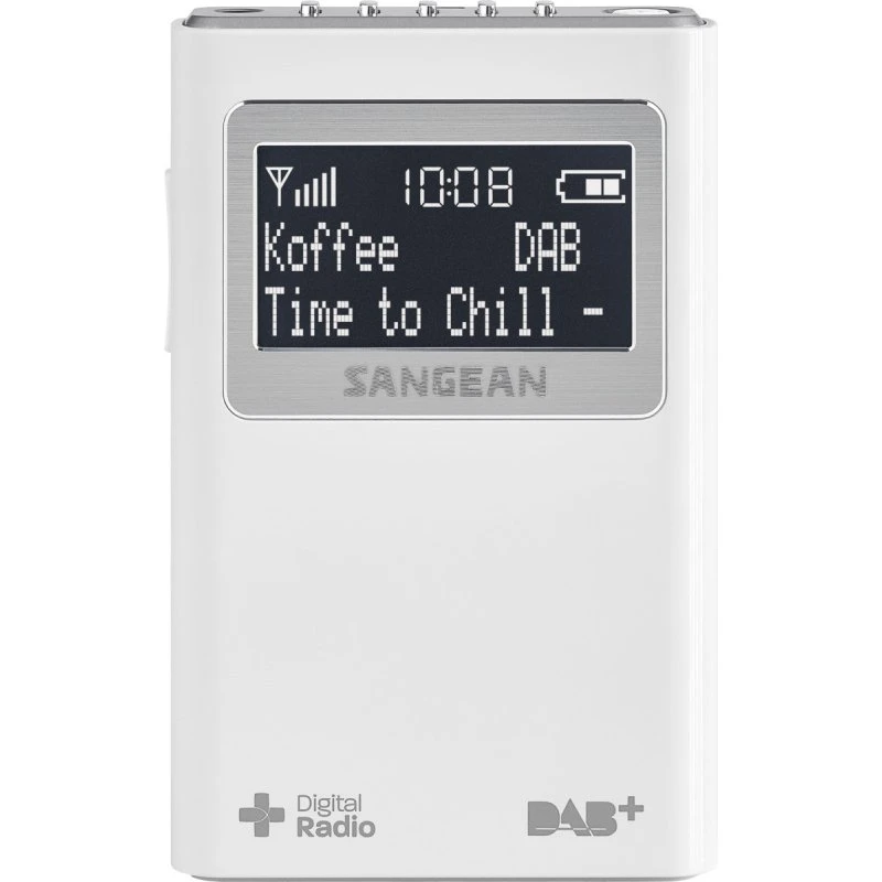 Sangean DPR-39 DAB+/FM Hvid Lommeradio
