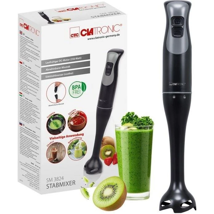 Clatronic SM 3824 Stavblender 350 W, sort