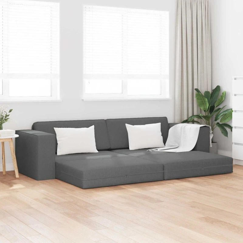 vidaXL Sovesofa Mørkegrå 245x78x77 cm Stof