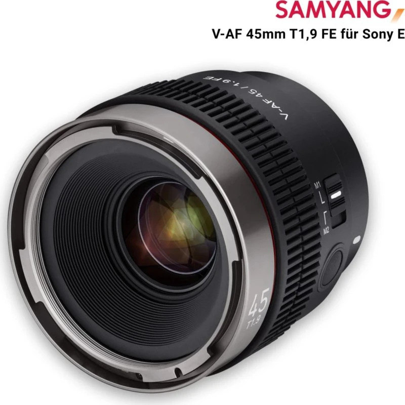 Samyang SYCAF45-NEX 45mm f/1.9 Biograflinse Sort