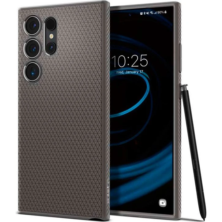 Spigen Liquid Air - Granite Gray til Samsung Galaxy S24 Ultra