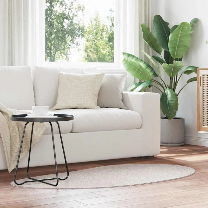vidaXL Områdetæppe Sandfarvet 80 x 150 cm Polyester