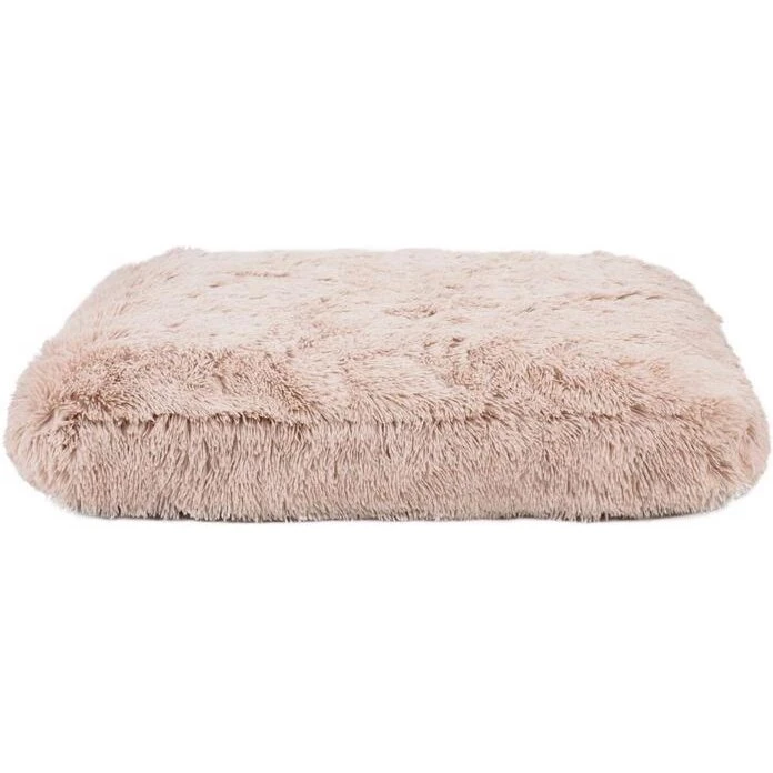 Fluffy Hundepude Beige 74x52 cm – Ekstra blød & tyk