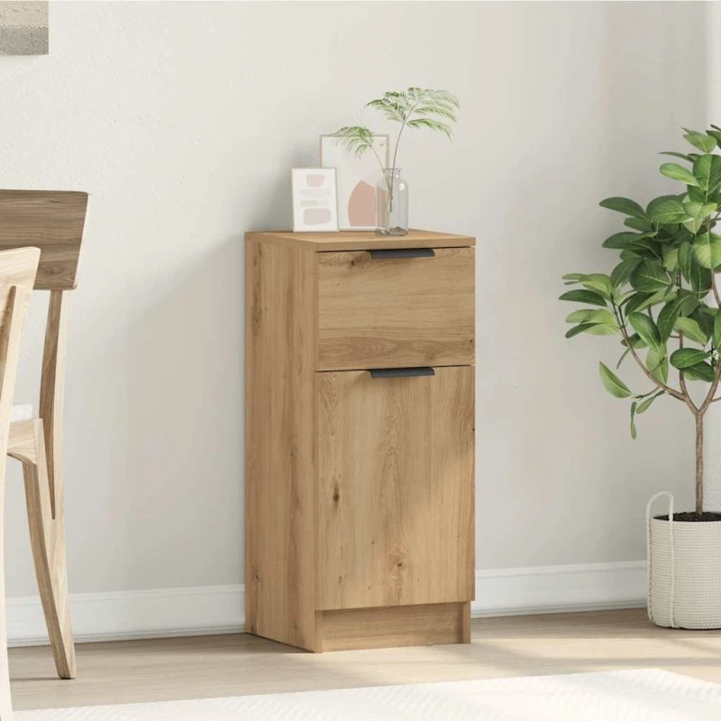 vidaXL Skænk 30x30x70 cm Konstrueret Træ Hvid