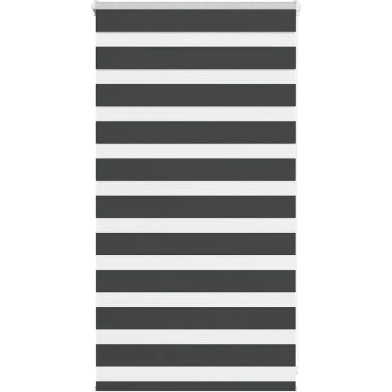 vidaXL Zebragardin Sort 80x100 cm, 100% Polyester