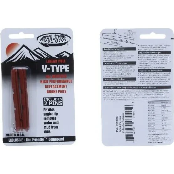 KOOL-STOP V-bremseklodser Salmon Compound