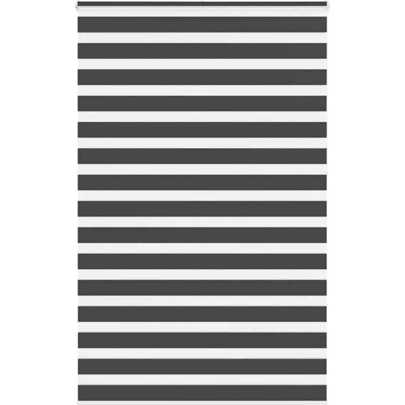 vidaXL Zebragardin Sort 150x230 cm, 100 % Polyester