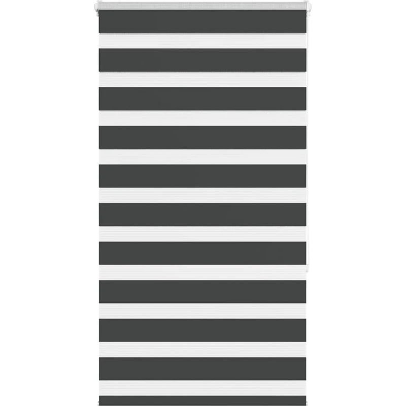 vidaXL Zebragardin Sort 75x150 cm, 100% Polyester