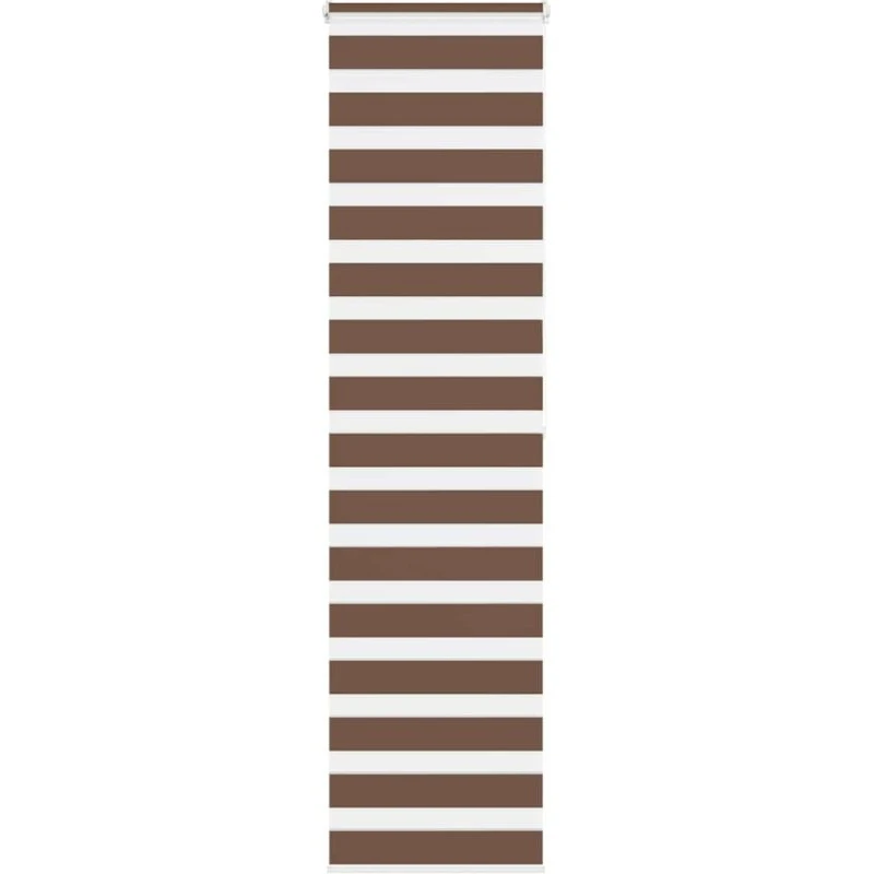 vidaXL Zebragardin Brun 60x200 cm, 55,9 cm Stofbredde, Polyester