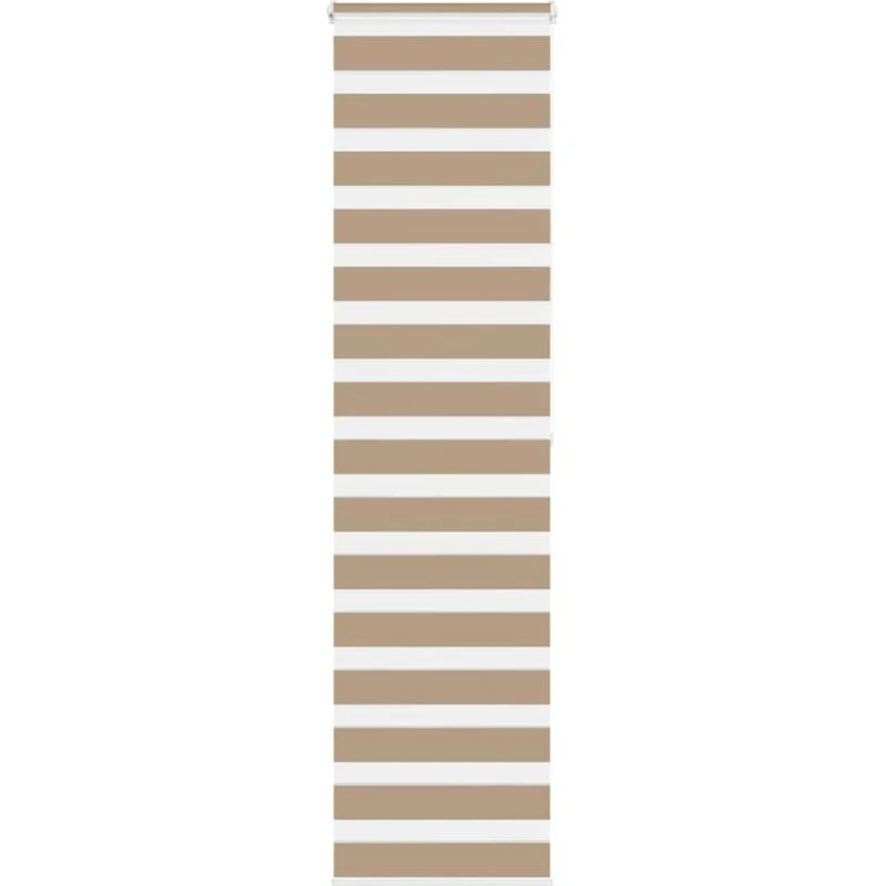 vidaXL Zebragardin Sandbrun 55x200 cm, 50,9 cm bred, polyester