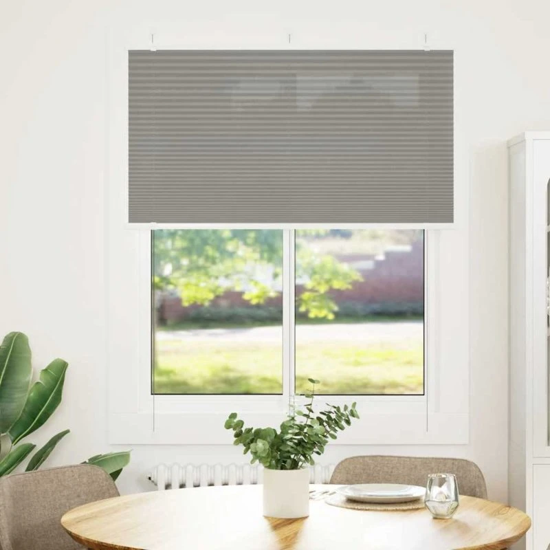 vidaXL Plisségardin Antracit 105x100 cm, 100% Polyester