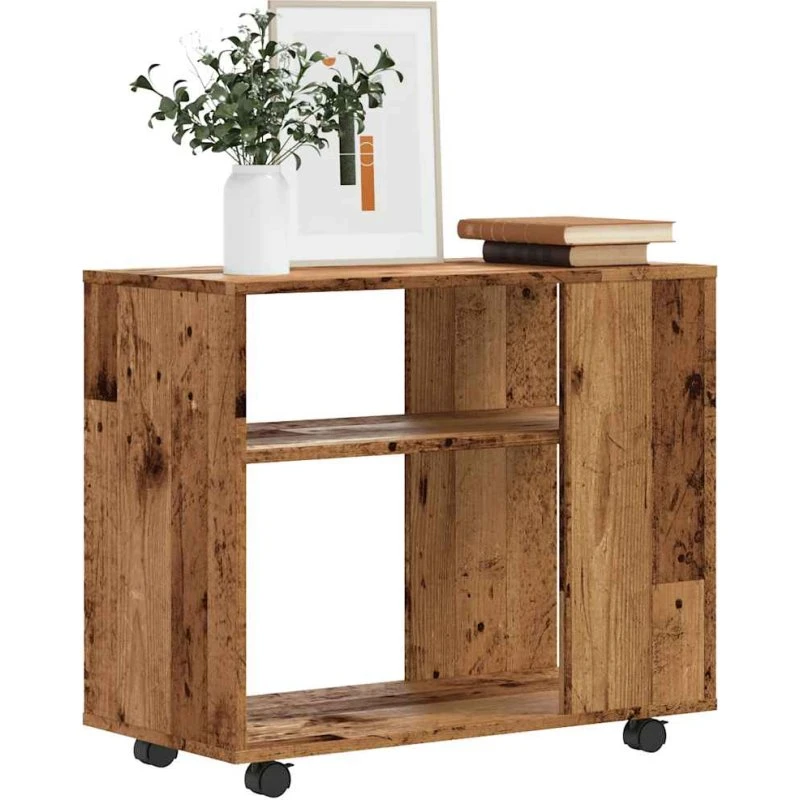 vidaXL Sidebord 70x35x55 cm Konstrueret Træ Antikt Træ
