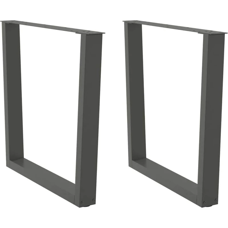 vidaXL Spisebordsben V-Form 2 stk. Antracit 90 x (72-73,3) cm Stål