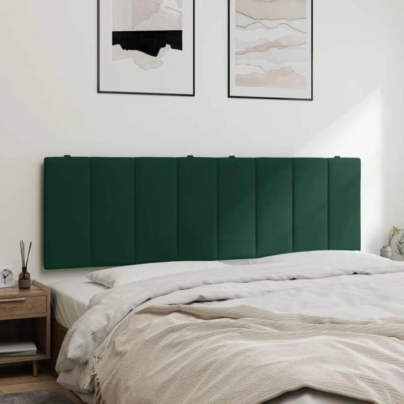 vidaXL Hanko 160 cm gavlpude velour mørkegrøn