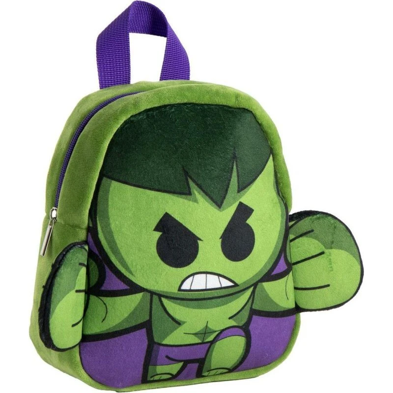 Cerda The Avengers Hulk Børnerygsæk, Grøn/Lilla, 18 x 22 x 4 cm