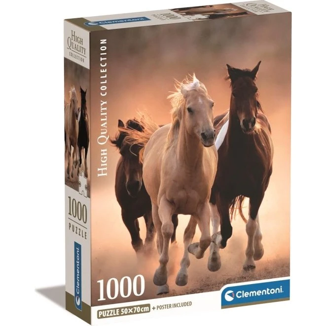 Clementoni 1000 Brikker Løbende Heste