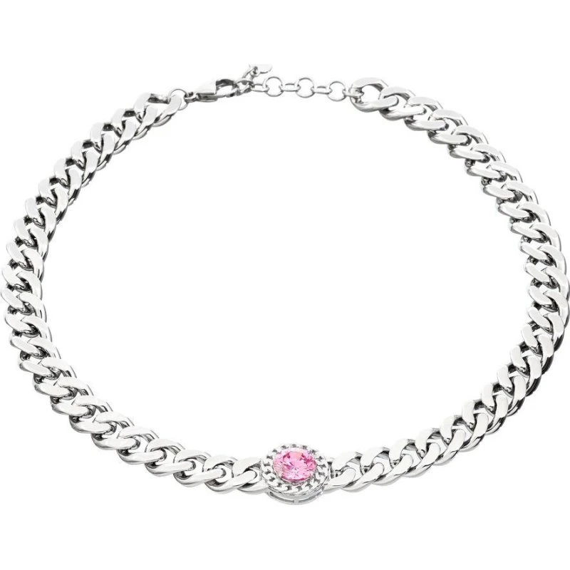Chiara Ferragni J19AUW20 Pink Halskæde, Stål med Pink Detail