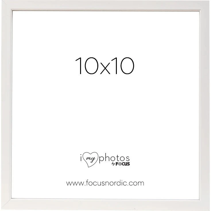 Focus Rock Billedramme Hvid 10x10 cm