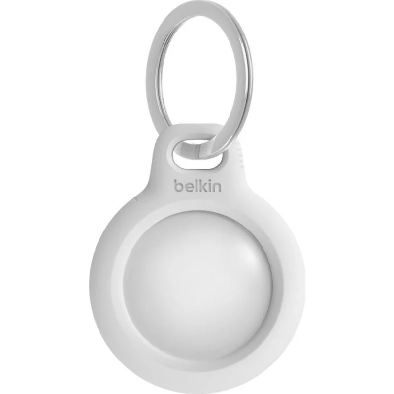 Belkin AirTag Holder med Nøglering – Hvid