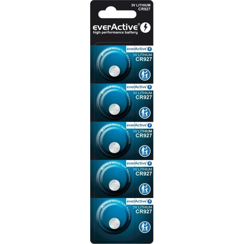 EverActive CR927 Lithiumbatterier 3V 5 stk.