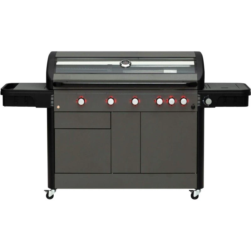 Weber Gasgrill 5-brænders, 120x48 cm, med side- og bagbrændere