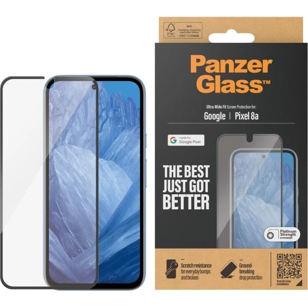 PanzerGlass Skærmbeskyttelse Pixel 8A Ultra-Wide Fit