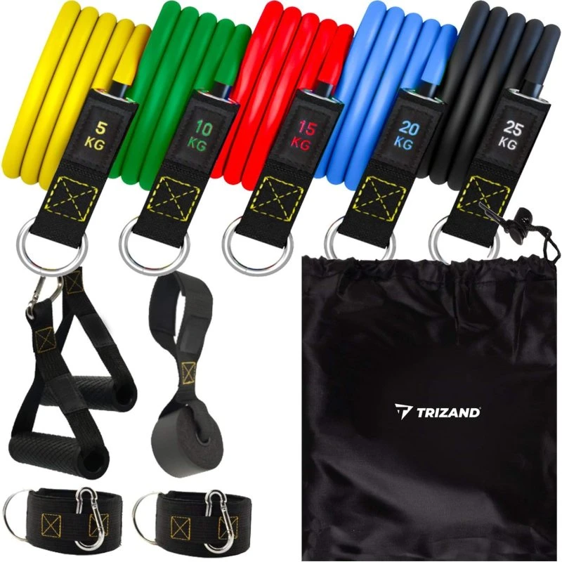 Trizand 22716 Modstandsbåndssæt 5 stk (5-25 kg)