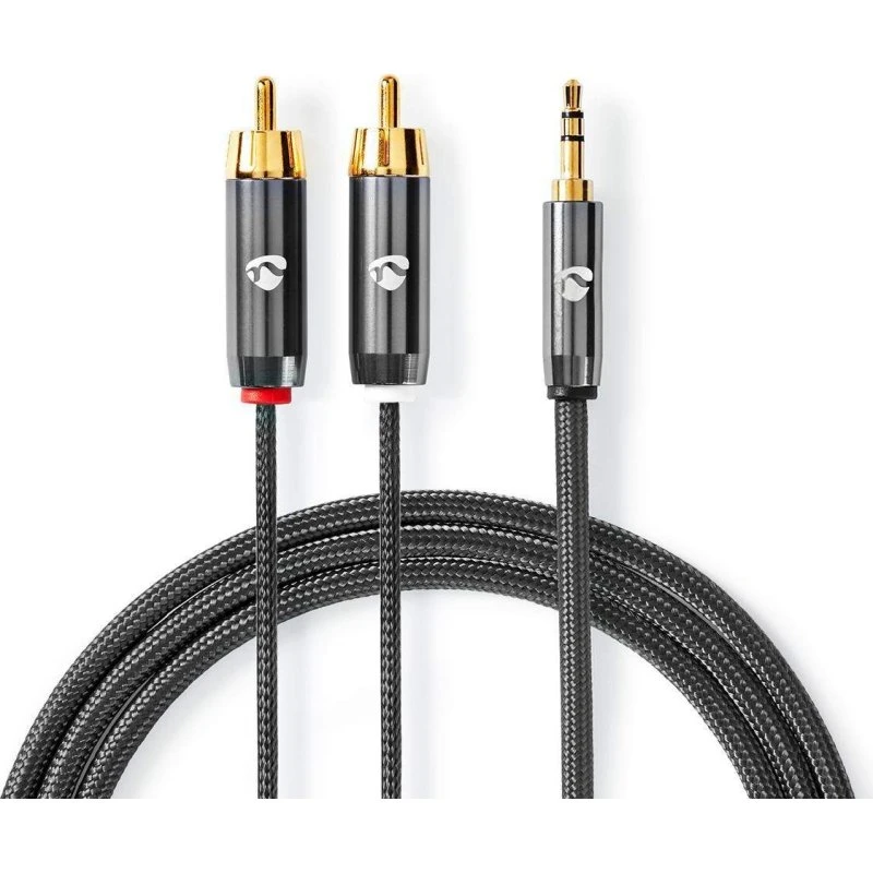 Nedis Profigold Stereo Audio Kabel 3.5 mm til RCA 5 m Guldplateret