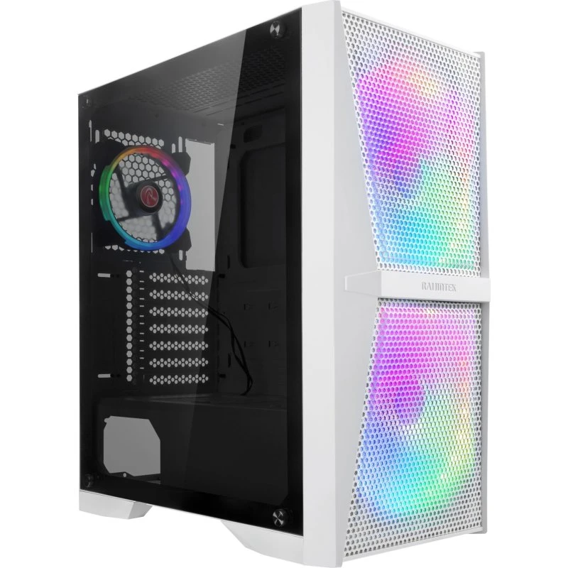 Raijintek Silenos MS PRO Hvid PC-Kabinet med ARGB-Blæsere