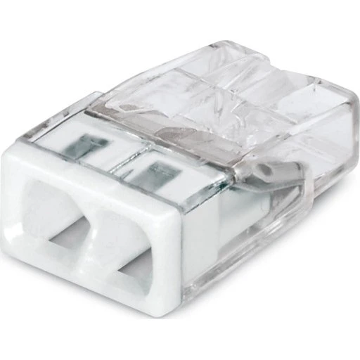 Wago 100 stk Samlemuffe 2x0,5-2,5 mm² Hvid