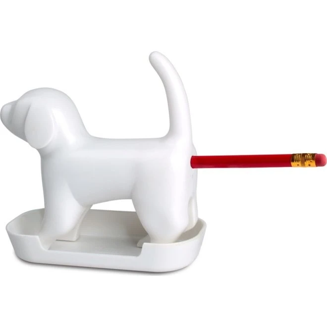 Winkee Blyantspidser Sharp End Pup White med lyd - Hvid