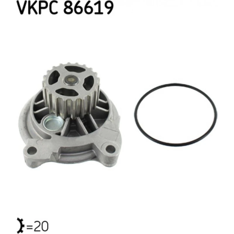 SKF VKPC 86619 Vandpumpe til AUDI og VW