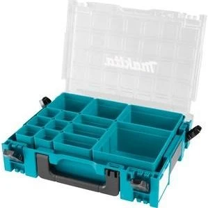 Makita Makpac Grøn Plast Værktøjskasse 13 Rum