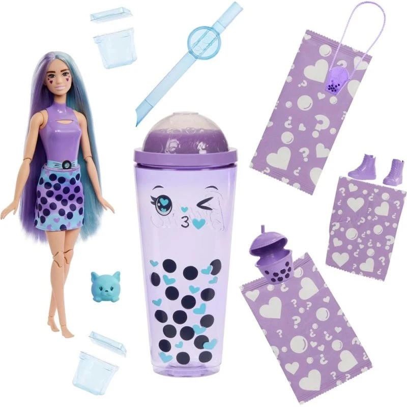 Barbie Pop! Reveal Bubble Tea Dukke – 8 Overraskelser med Duft og Slim