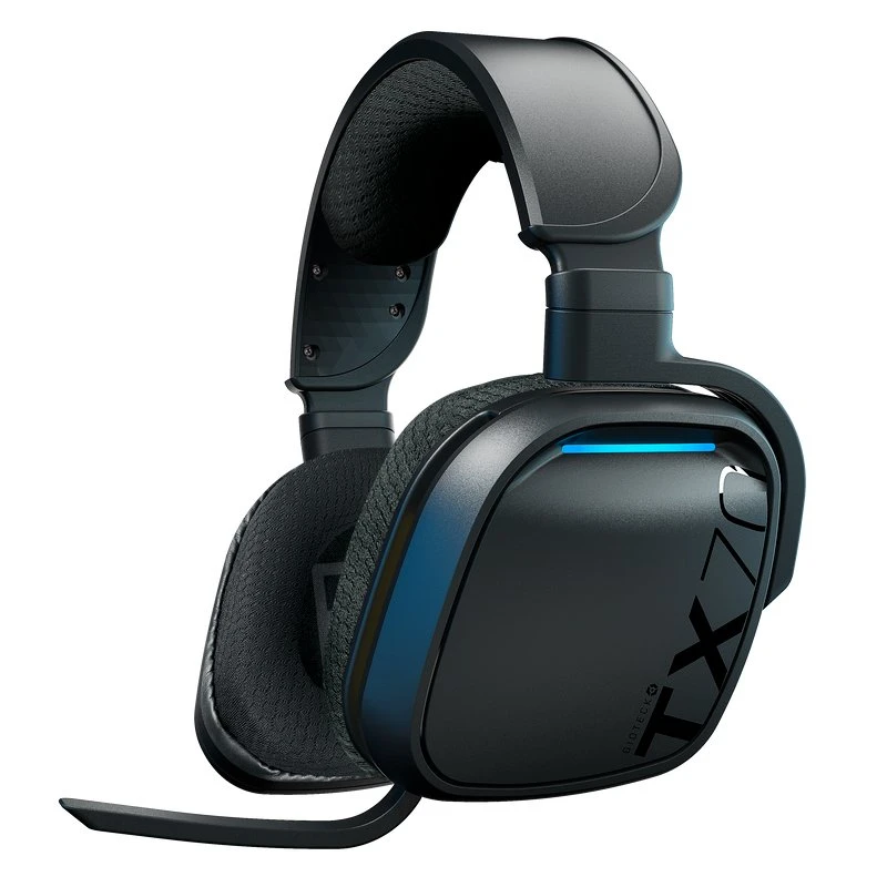 Gioteck TX-70 Trådløs Gaming Headset, Sort