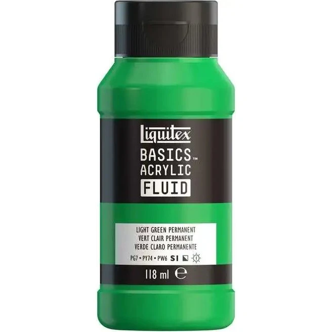 Liquitex Basics Fluid Akrylmaling 118ml Light Green Permanent