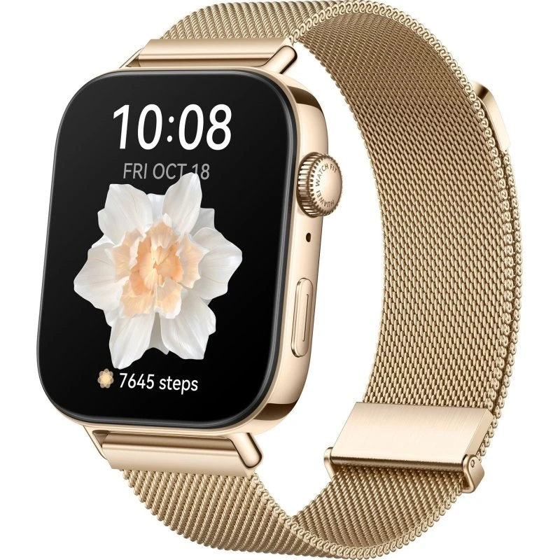 Huawei Fit 3 Smartwatch, Milanese Guld, 1,8" AMOLED