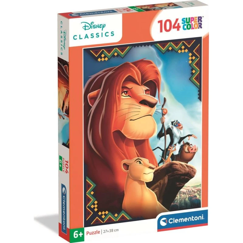 Clementoni Disney Løvernes Konge 104 Brikker Puslespil
