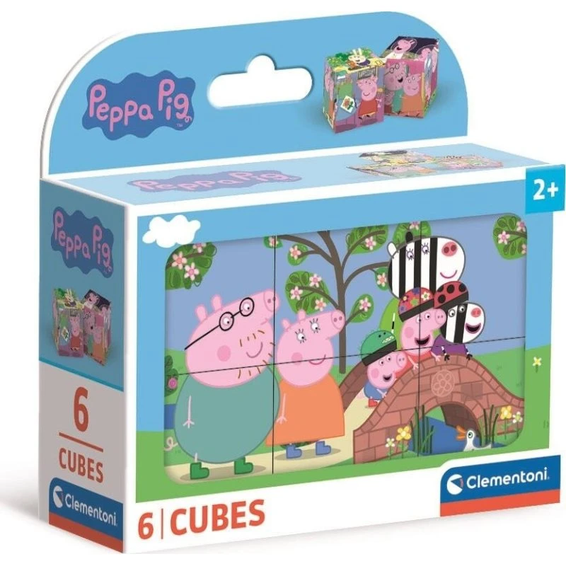 Clementoni Block Puzzle Peppa Pig 6 Kuber