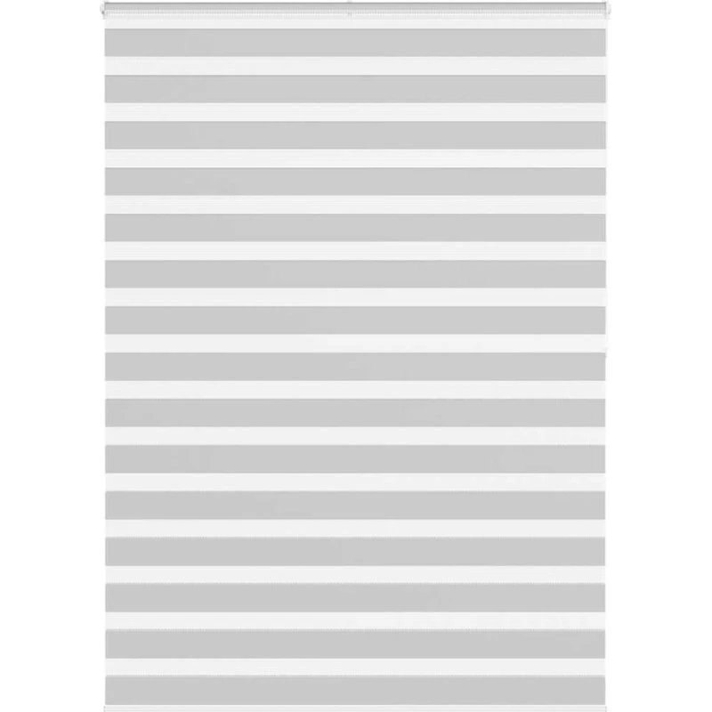 vidaXL Zebragardin Lysegrå 165x200 cm, 100% Polyester