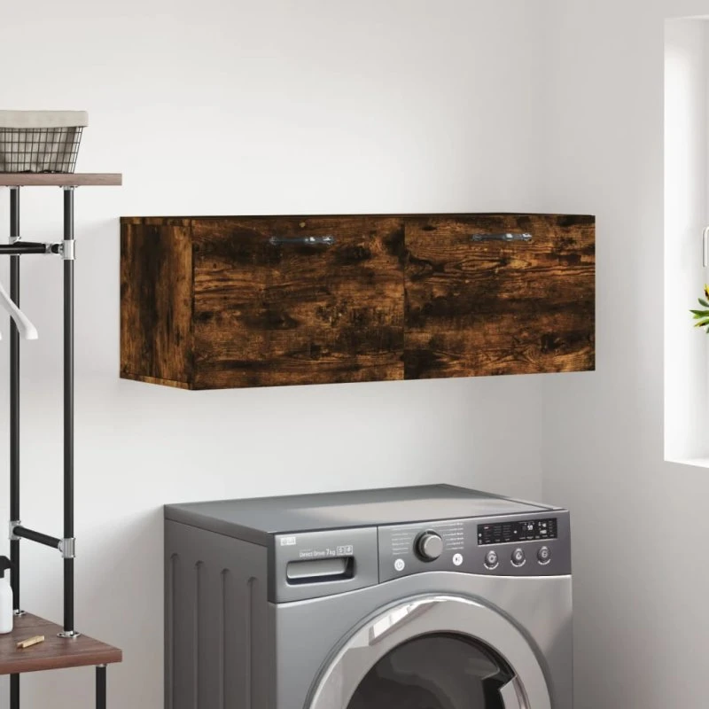 vidaXL Vægskab 100x36,5x35 cm røget sonoma-eg konstrueret træ